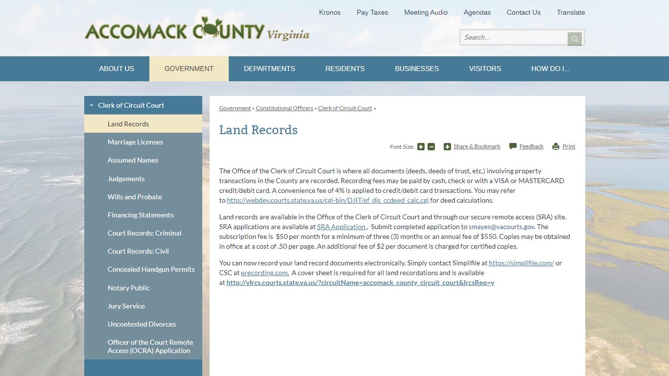 Land Records | Accomack County
